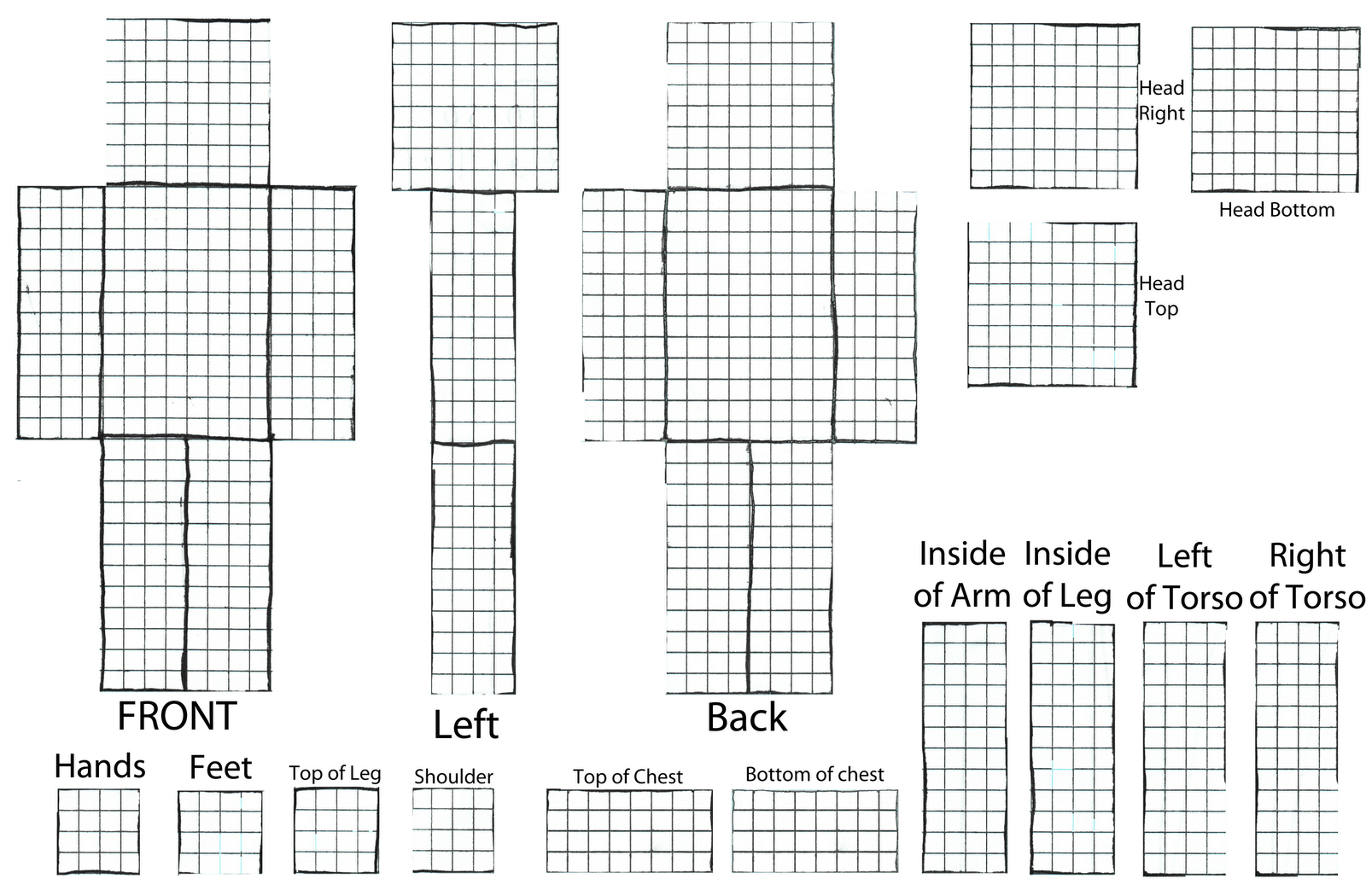 Minecraft Blank Skin Template Related Keywords & Suggestions Regarding Minecraft Blank Skin Template