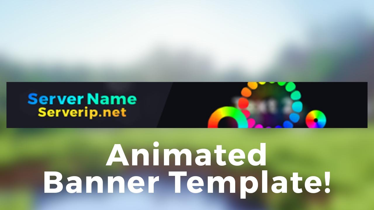 Minecraft Server Banner Template (Gif) – "colorpop" In Minecraft Server Banner Template