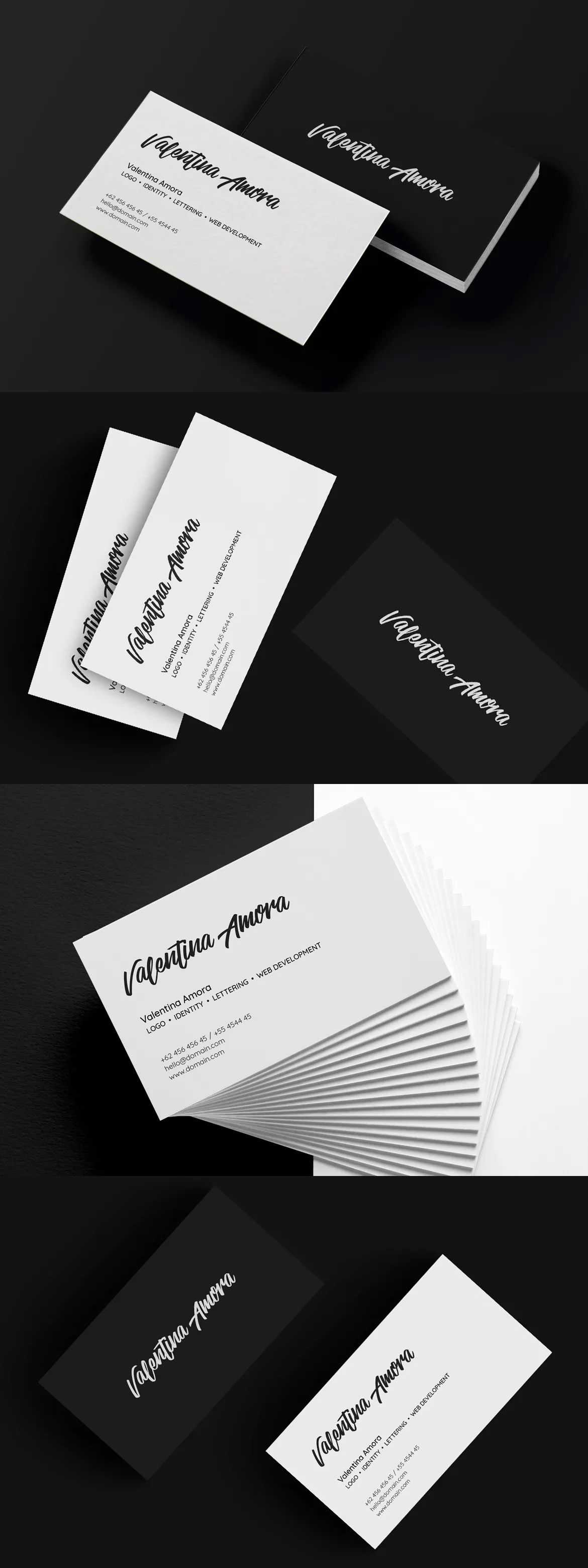 Minimal Freelance Business Card Template Psd | Business Card Inside Freelance Business Card Template