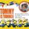 Minion Birthday Invitation Templates Free | Anay | Minion Pertaining To Minion Card Template