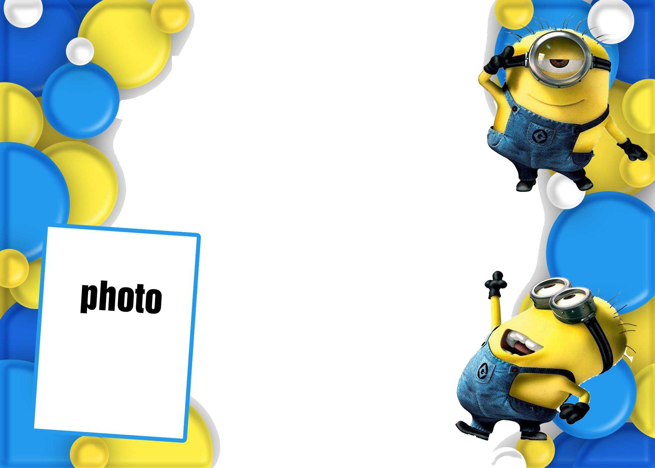 Minion Invitations Template Design | Cakraest Invitation Throughout Minion Card Template