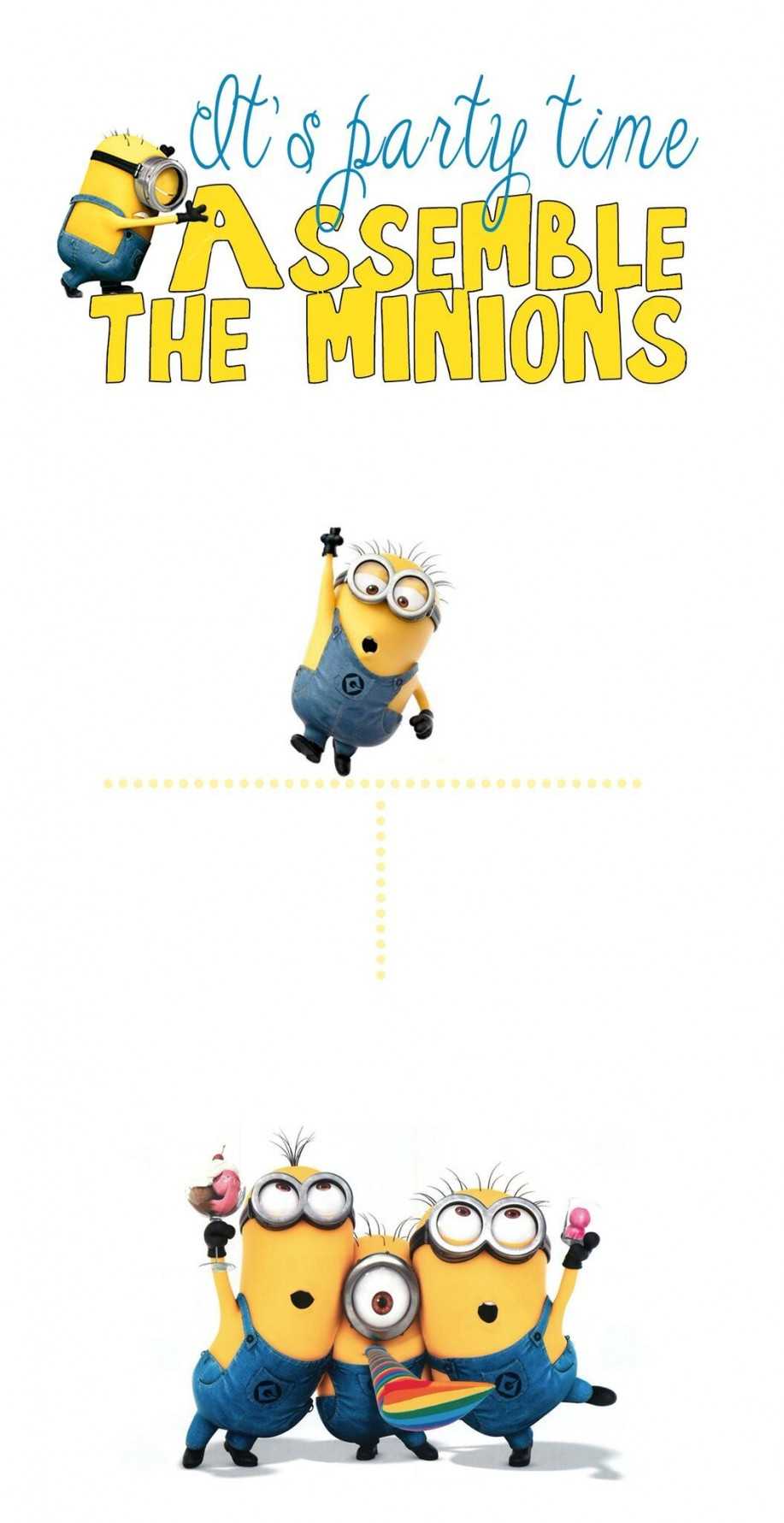 Minions Birthday Invitation | Invitation Card Inside Minion Card Template