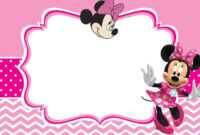 Minnie Mouse Invitation Card Design | Jmj In 2019 | Mickey pertaining to Minnie Mouse Card Templates