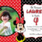 Minnie Mouse Photo Invitation Card Template With Minnie Mouse Card Templates