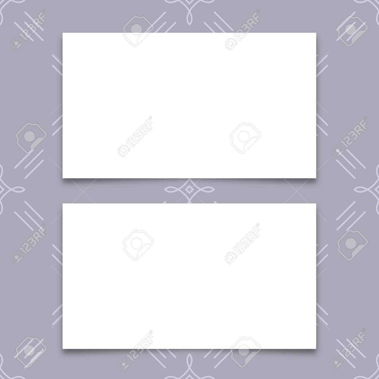 Mock Up Business Card, Blank Business Card Templates With Soft.. Within Plain Business Card Template
