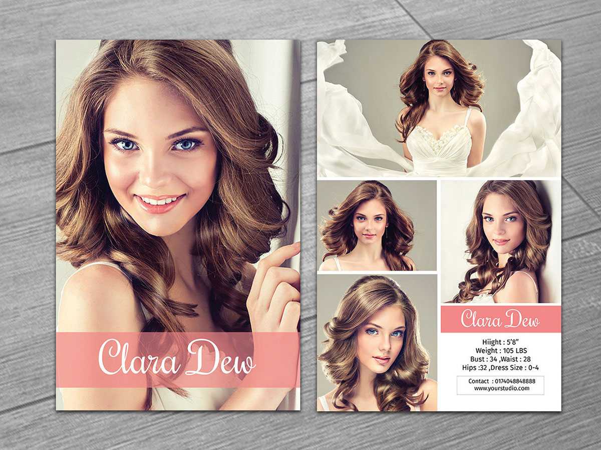 Model Comp Card On Behance Throughout Zed Card Template