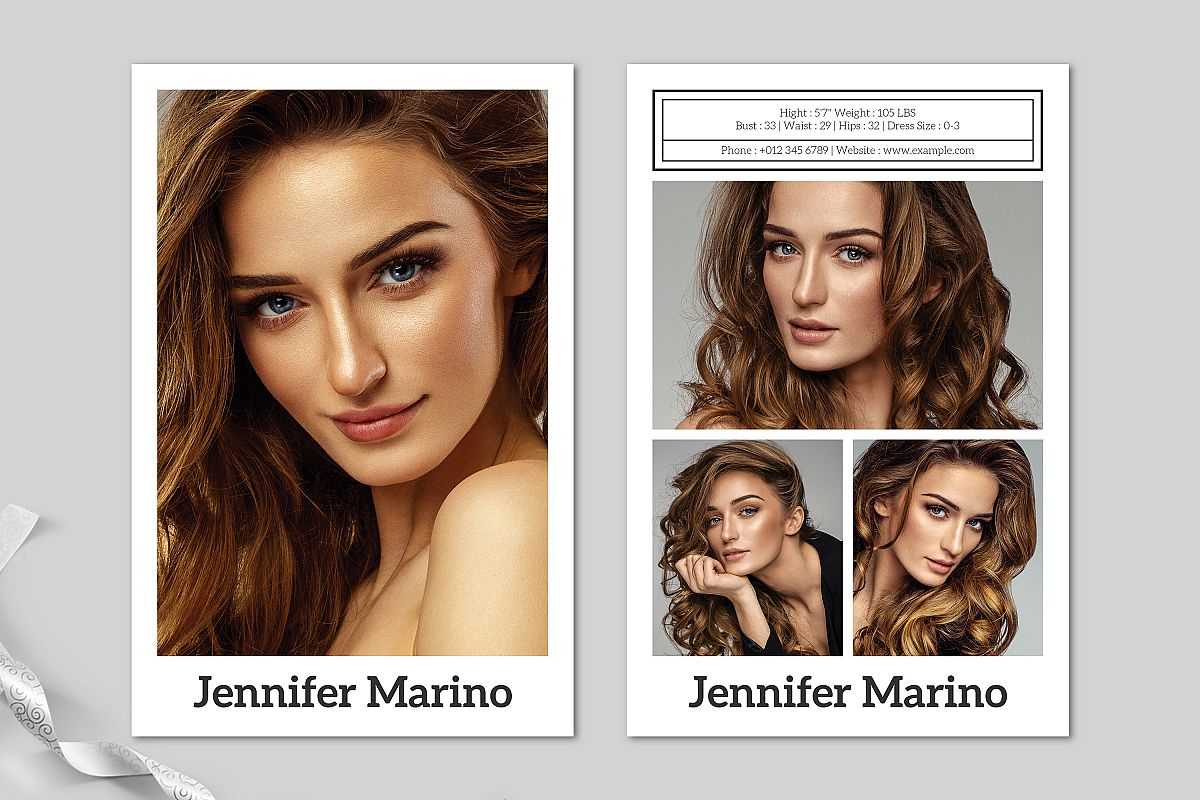 Model Comp Card Template Inside Zed Card Template Free