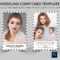 Modeling Comp Card | Model Agency Zed Card | Photoshop, Elements & Ms Word  Template |Modeling Card | Instant Download | Pertaining To Download Comp Card Template