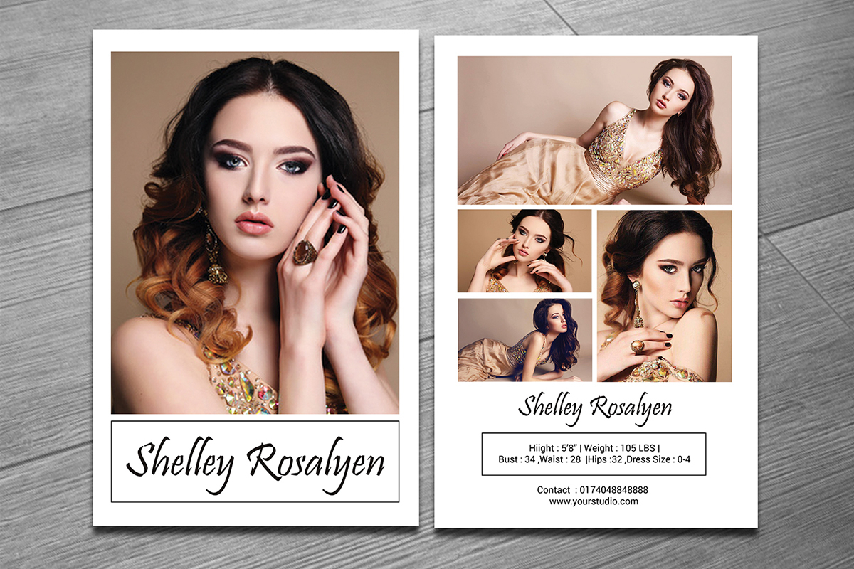 Modeling Comp Card Template On Behance Pertaining To Zed Card Template