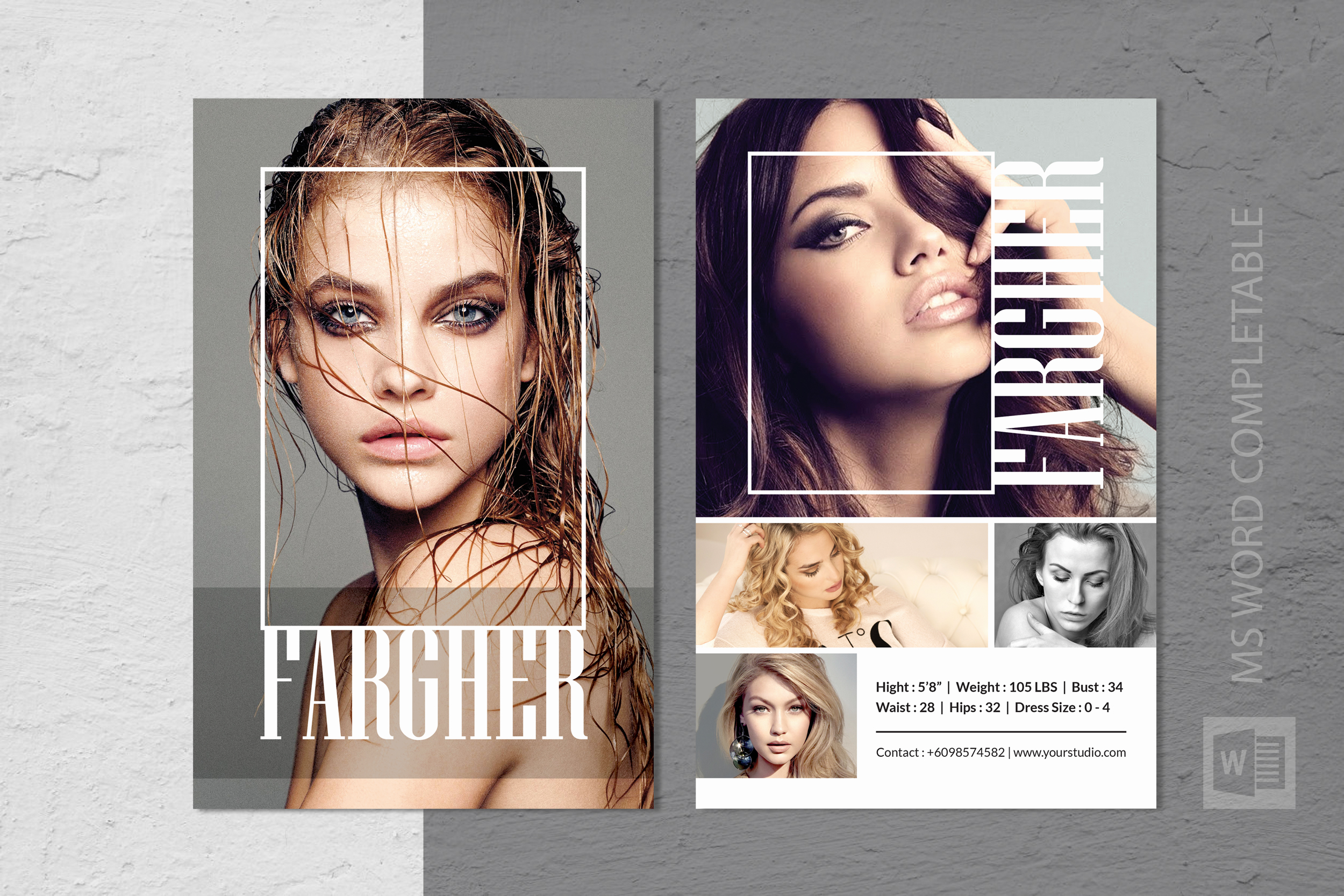 Modeling Comp Card Template With Regard To Model Comp Card Template Free