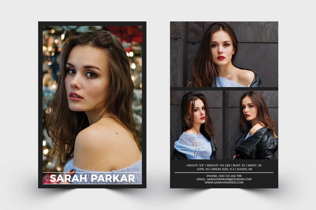 Modelingcard Hashtag On Twitter In Comp Card Template Download