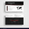 Modern Black White Business Card Template Within Black And White Business Cards Templates Free
