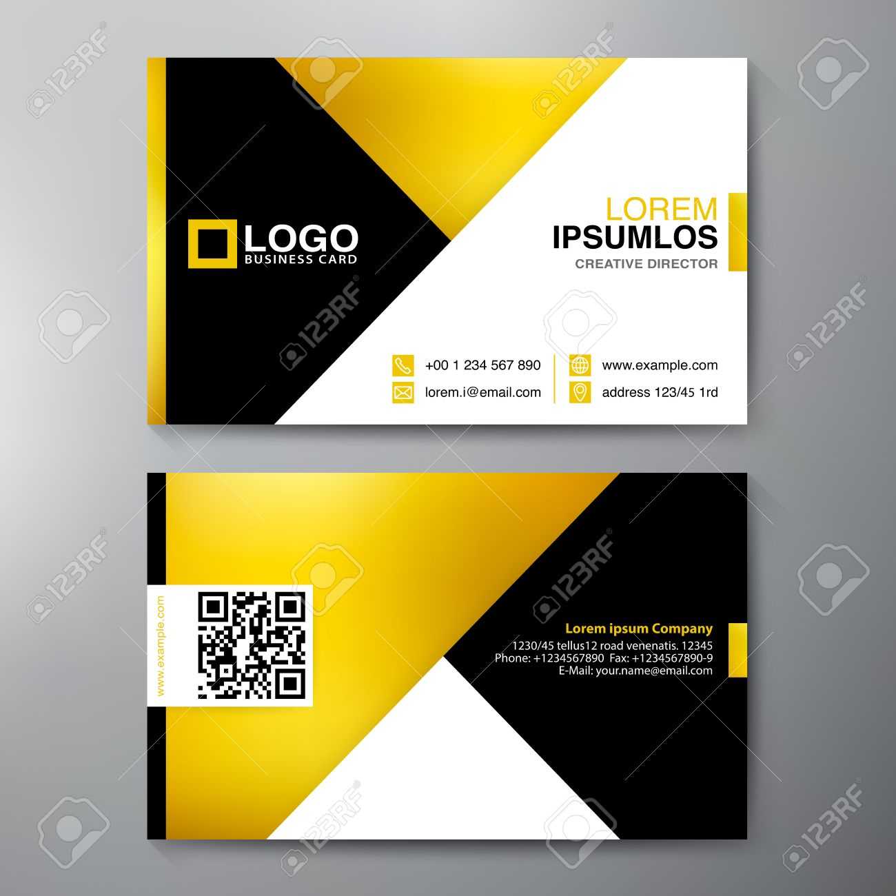 Modern Business Card Design Template. Vector Illustration Inside Modern Business Card Design Templates