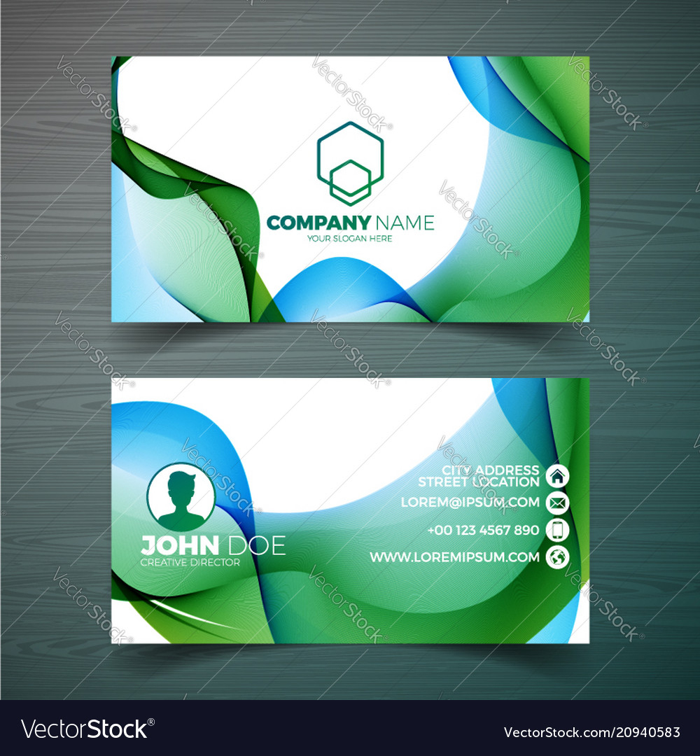 Modern Business Card Design Template With For Modern Business Card Design Templates