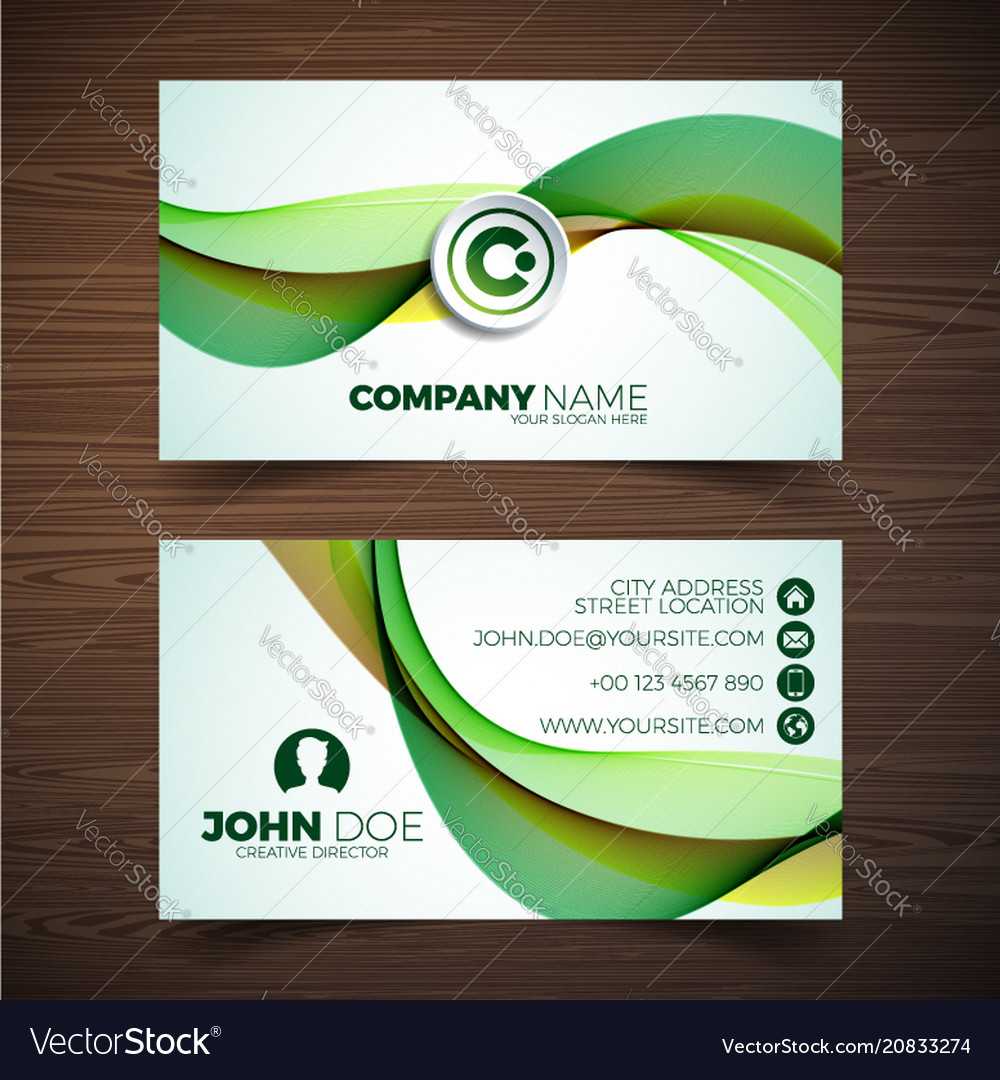 Modern Business Card Design Template With Intended For Modern Business Card Design Templates