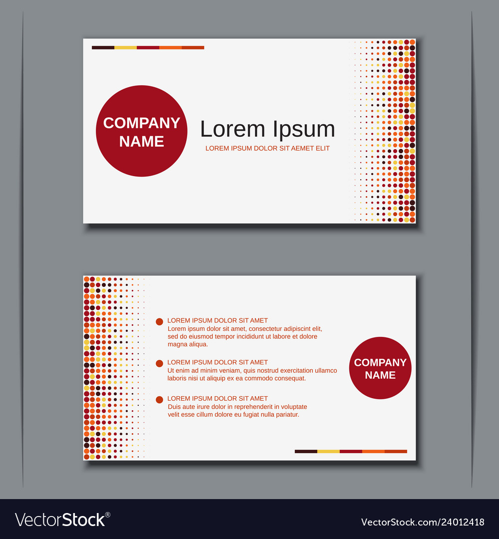 Modern Business Visiting Card Template With Template For Calling Card
