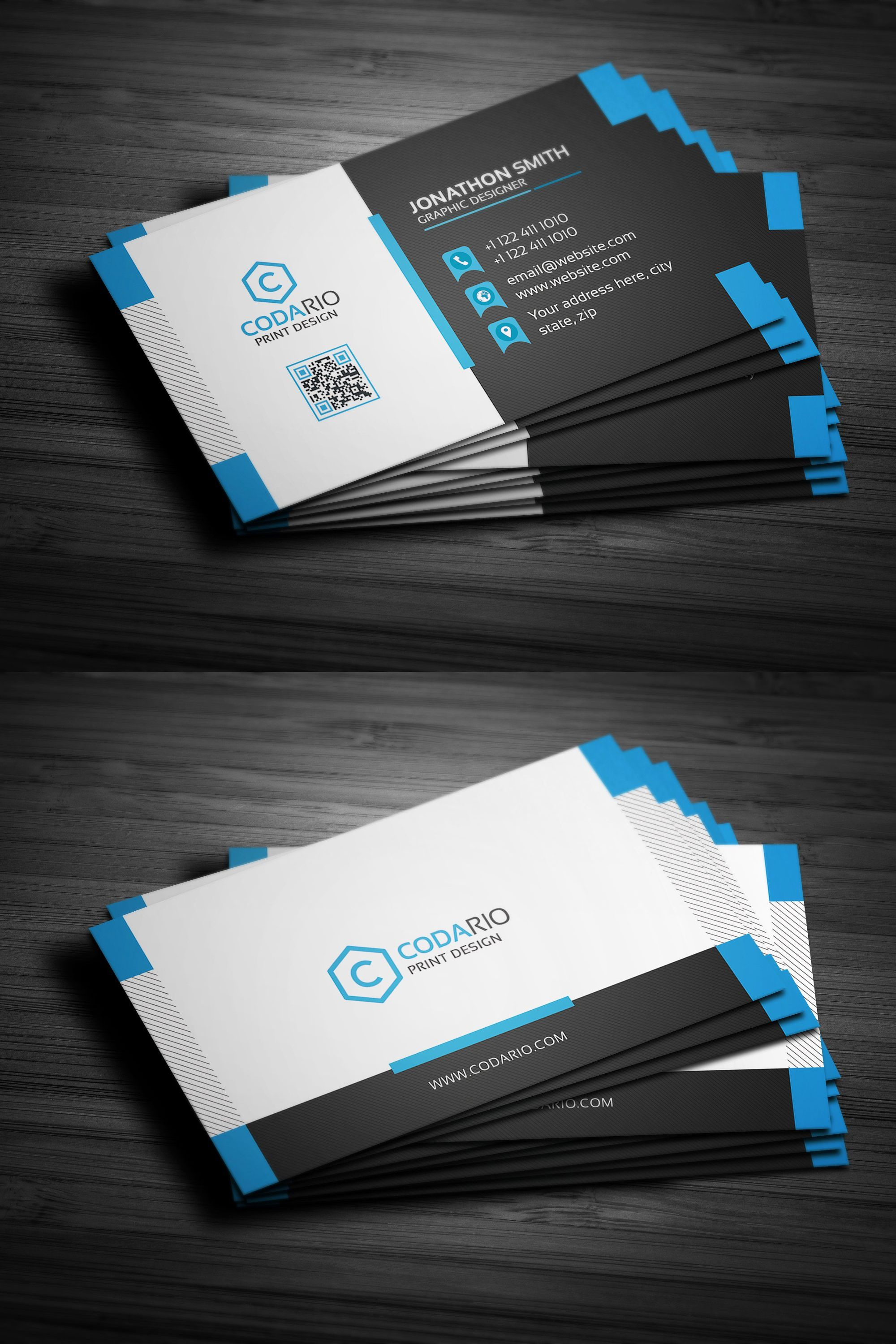 Modern Creative Business Card Template Psd | Business Card Pertaining To Create Business Card Template Photoshop