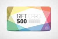 Modern Gift Card Template Stock Vector. Illustration Of intended for Gift Card Template Illustrator