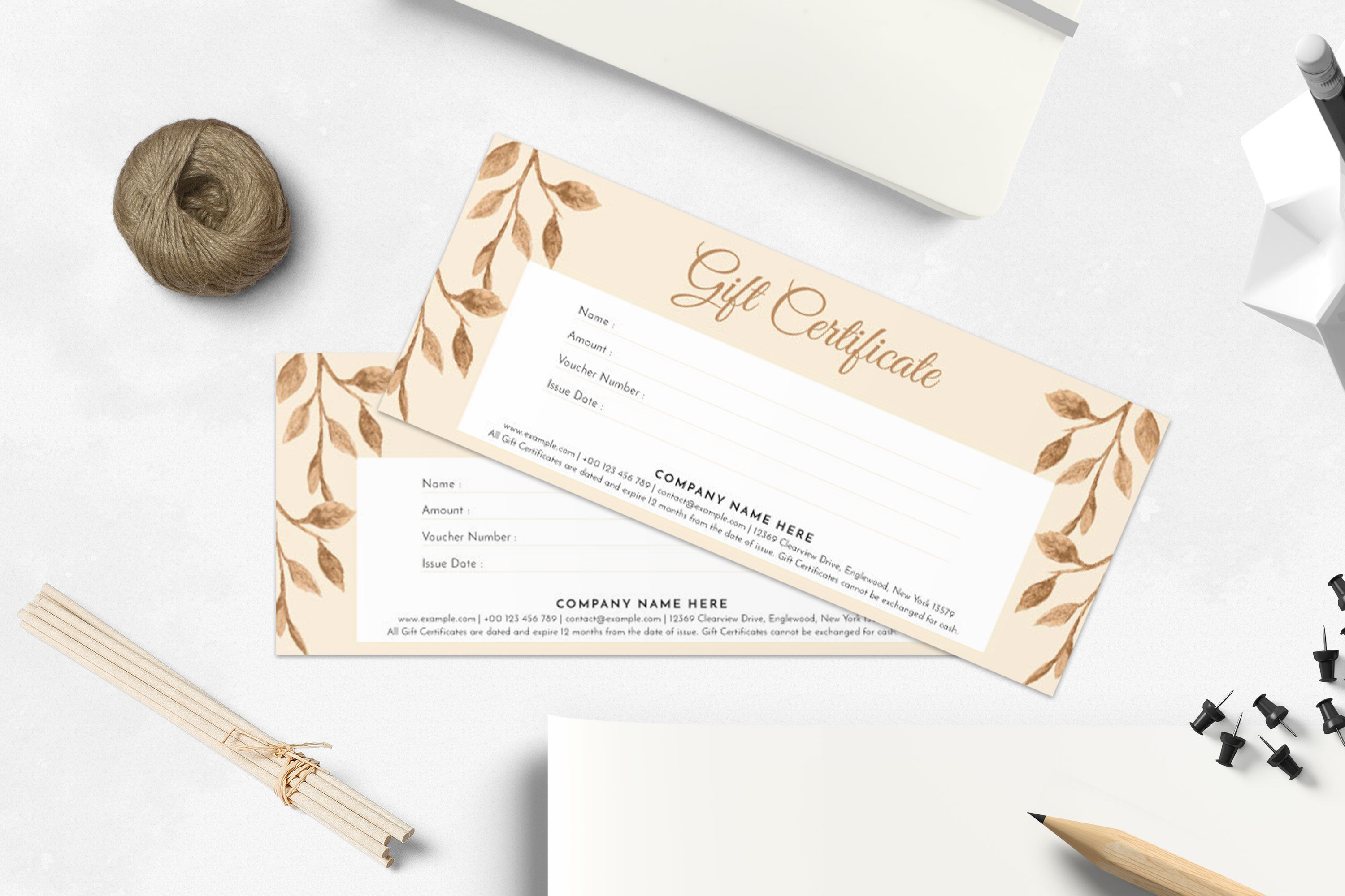 Modern Gift Certificate Template Within Company Gift Certificate Template