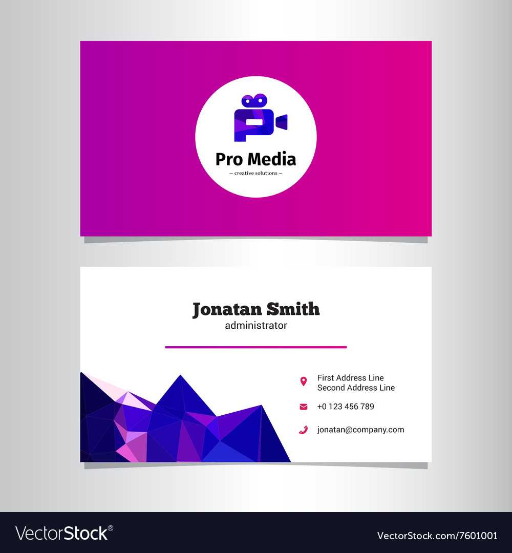 Modern Media Agency Business Card Template Regarding Advertising Card Template