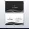 Modern Professional Dark Business Card Design Intended For Modern Business Card Design Templates