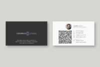 Modern Qr Code Business Card Template intended for Qr Code Business Card Template