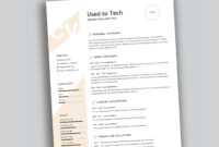 Modern Resume Template In Word Free - Used To Tech regarding How To Find A Resume Template On Word