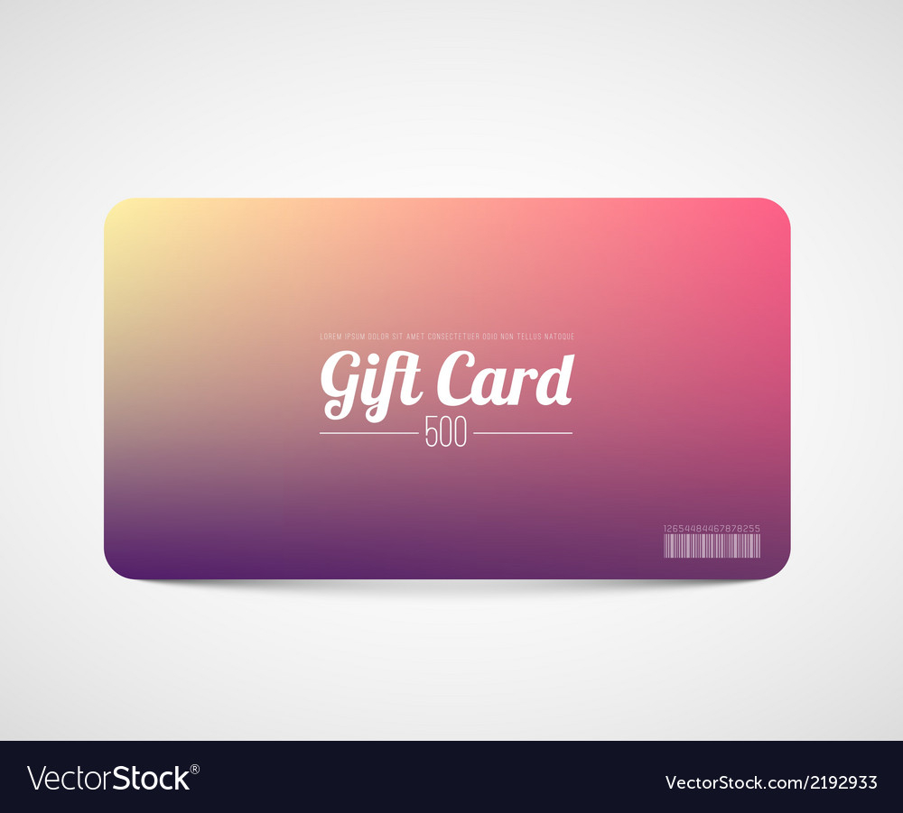Modern Simple Gift Card Template In Gift Card Template Illustrator