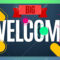 Modern Style Welcome Banner Color Design. Vector Illustration.. For Welcome Banner Template