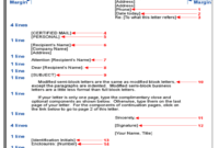 Modified Semi-Block Format | Formal Letter throughout Modified Block Letter Template Word