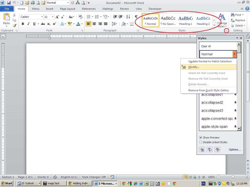 Modify A Style At The Template Level - Techrepublic In Change The Normal Template In Word 2010