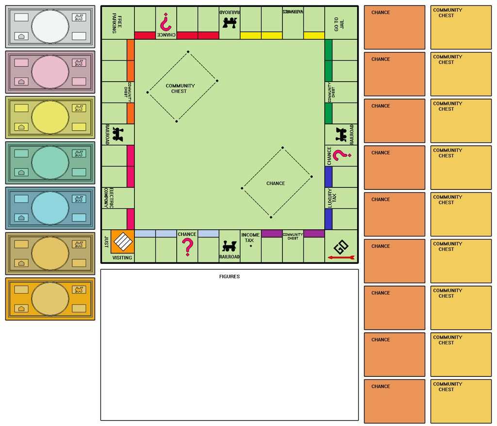 Monopoly Template | All Fun & Games | Monopoly Board, Games Pertaining To Monopoly Chance Cards Template