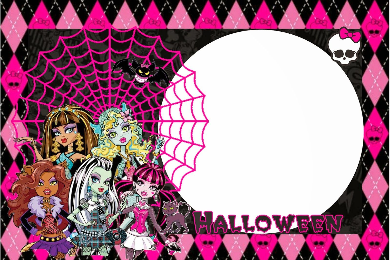 Monster High Halloween Special Free Printable Kit. | Monster In Monster High Birthday Card Template