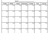 Month At A Glance Blank Calendar Template - Atlantaauctionco regarding Month At A Glance Blank Calendar Template