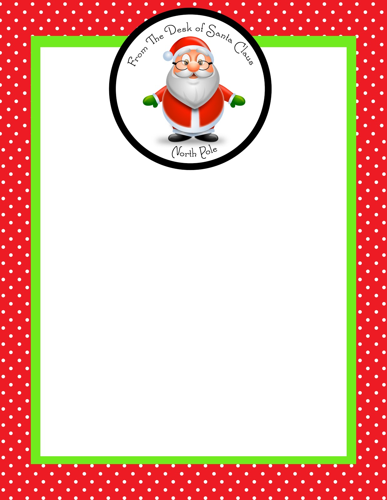 Month Of Joy: The Magic Of A Letter From Santa – Simply Sprout Pertaining To Blank Letter From Santa Template