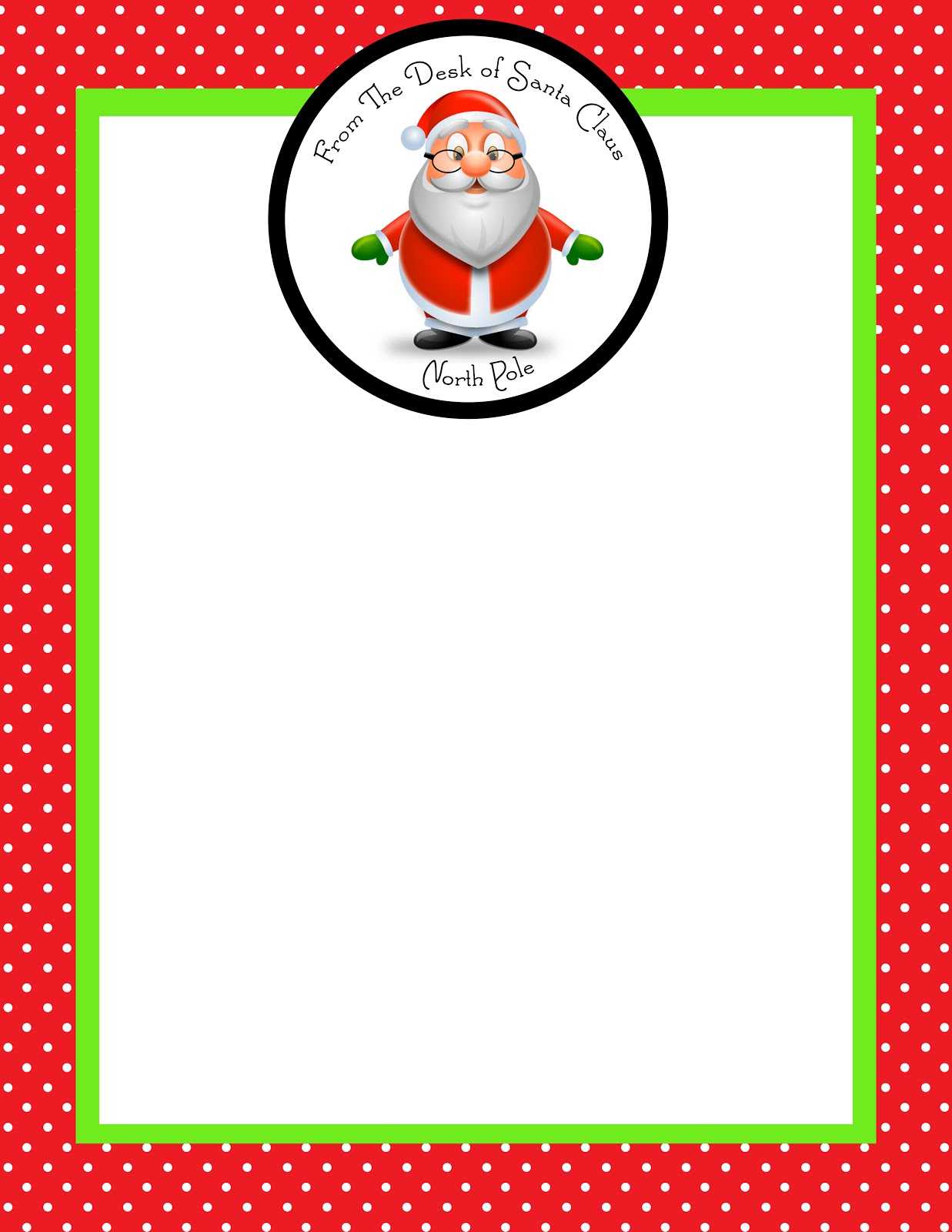 Month Of Joy: The Magic Of A Letter From Santa – Simply Sprout Pertaining To Blank Letter From Santa Template