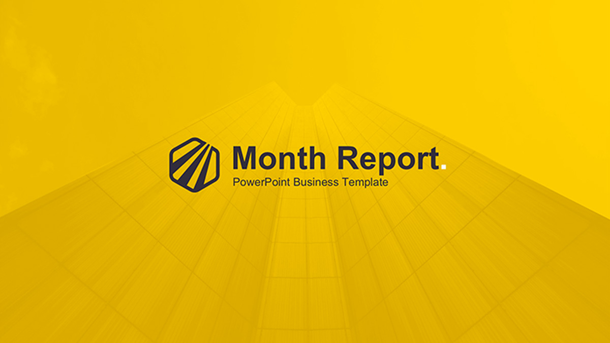 Month Report Powerpoint Template Pertaining To Monthly Report Template Ppt