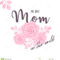 Mother's Day Greeting Card Template With Typography And In Mom Birthday Card Template