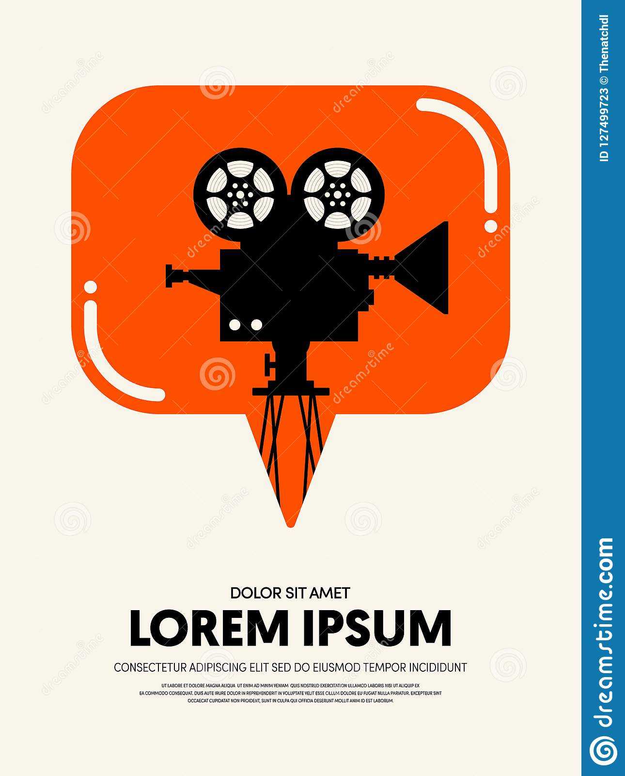 Movie And Film Festival Poster Template Design Modern Retro Pertaining To Film Festival Brochure Template