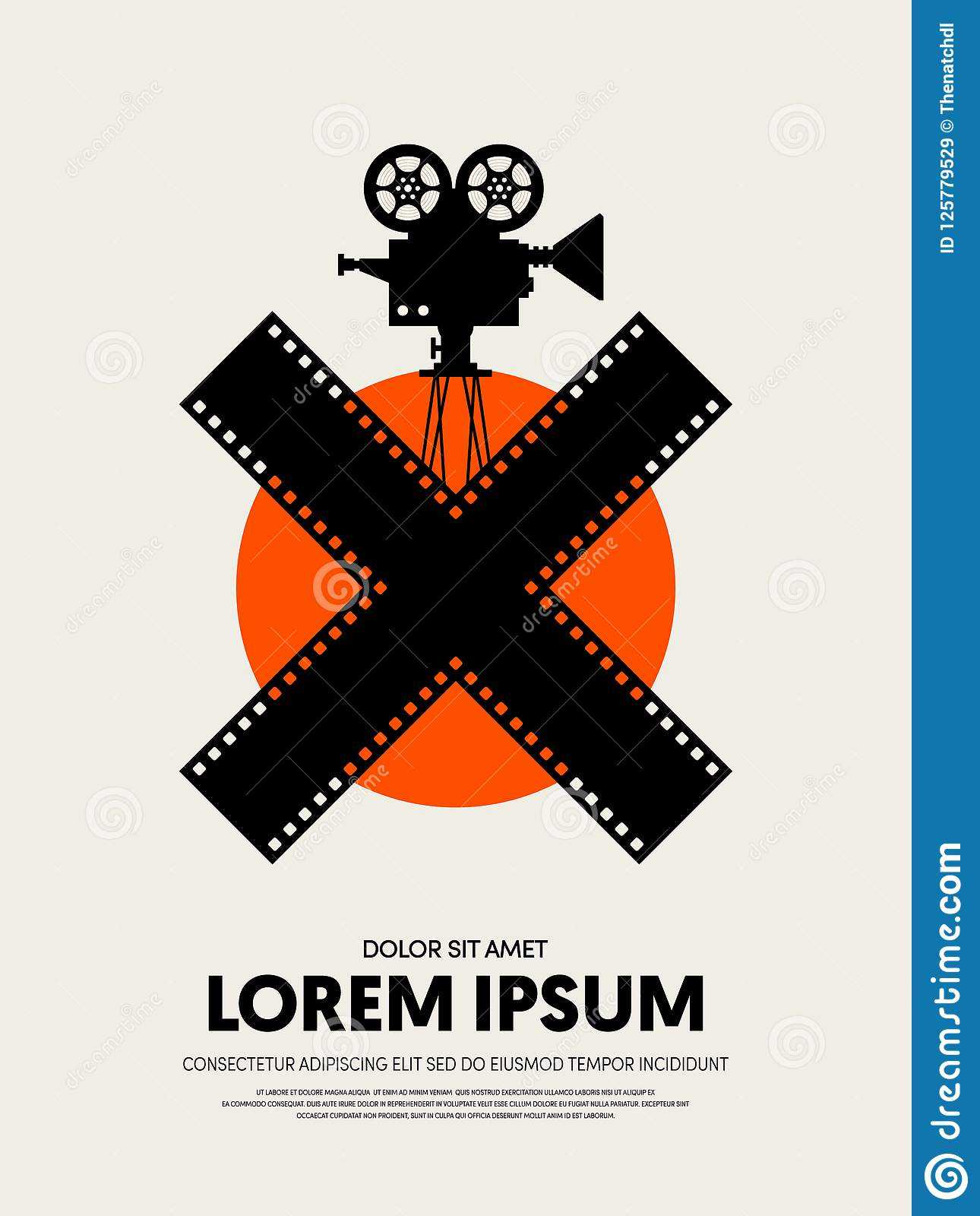 Movie And Film Festival Poster Template Design Stock In Film Festival Brochure Template