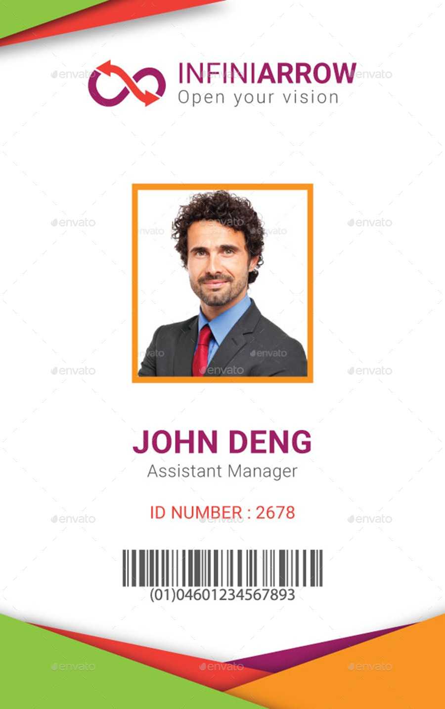 Multipurpose Business Id Card Templatedotnpix | Graphicriver Inside Sample Of Id Card Template