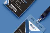 Multipurpose Dark Office Id Card Free Psd Template | Psd intended for Id Card Design Template Psd Free Download