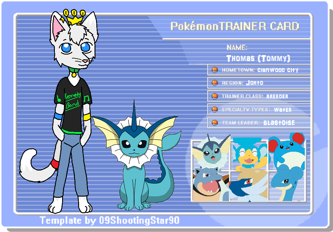 My Trainer Card~!kittyway — Fur Affinity [Dot] Net Within Pokemon Trainer Card Template