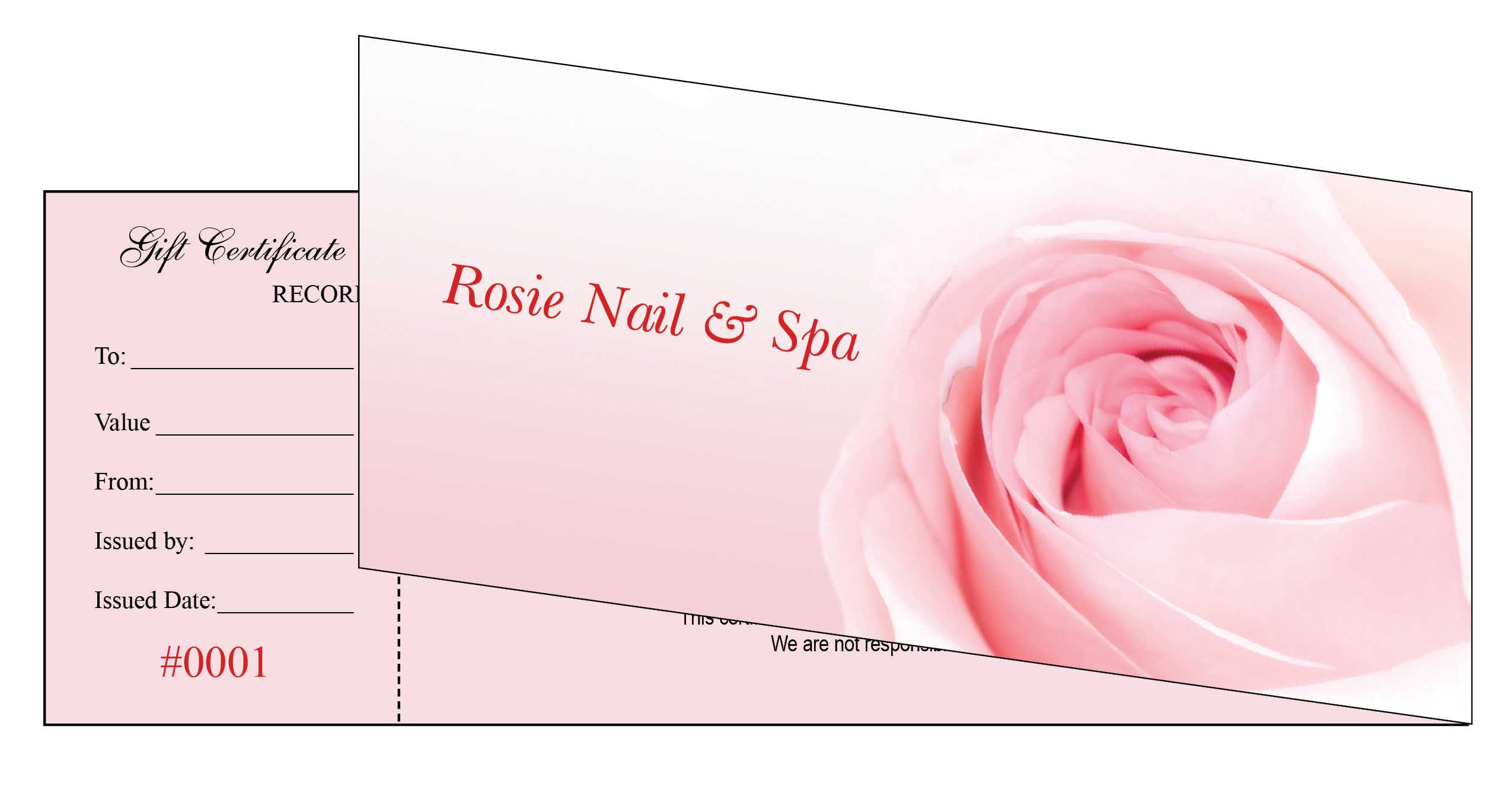 Nail Salon Gift Certificate Throughout Nail Gift Certificate Template Free