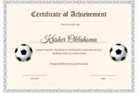 National Youth Football Certificate Template in Football Certificate Template