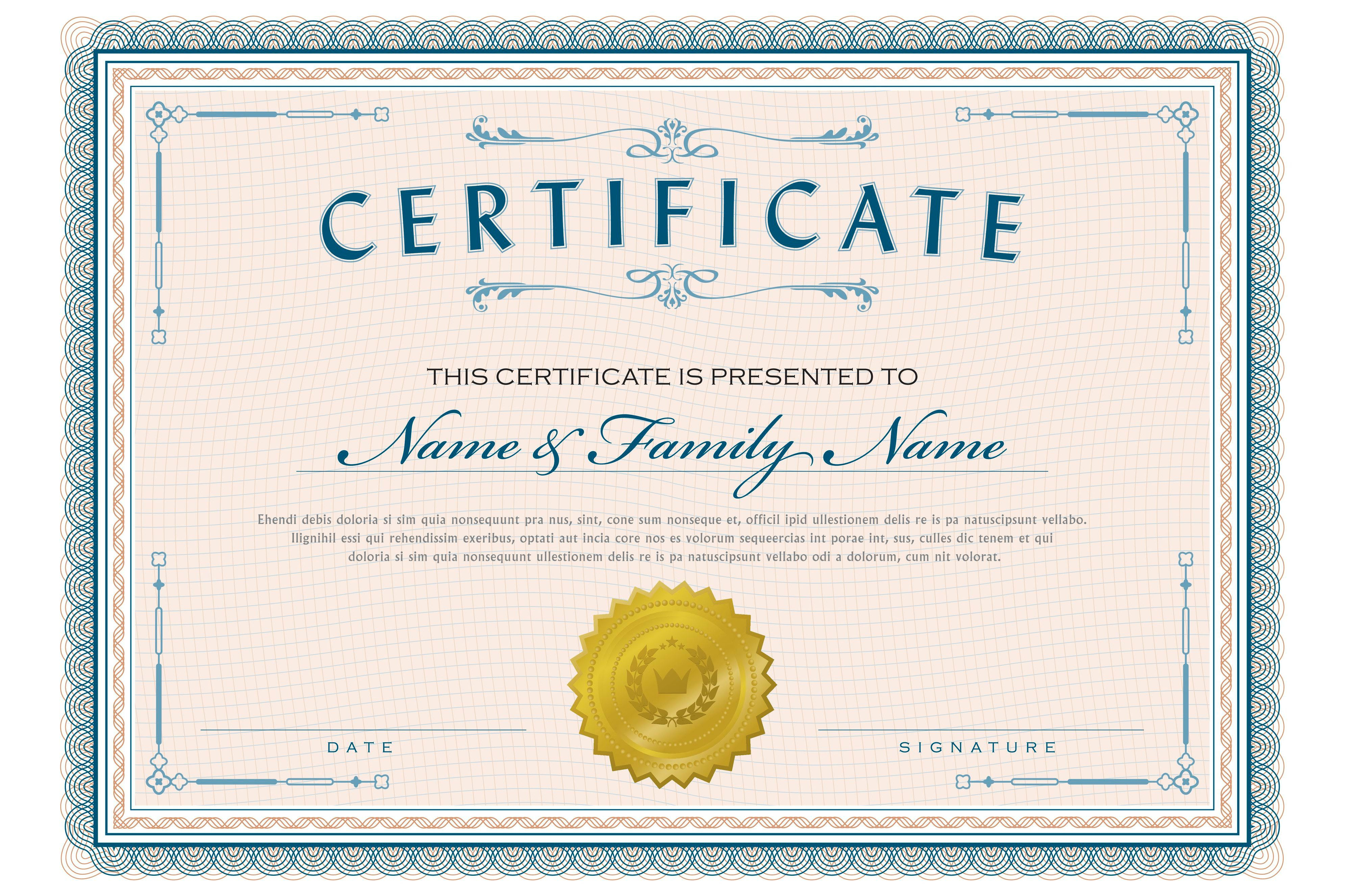 Necessary Parts Of An Award Certificate Throughout Student Of The Year Award Certificate Templates