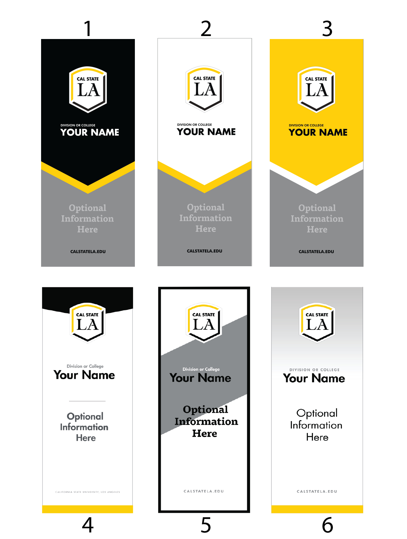 New Brand Templates | Cal State La For College Banner Template