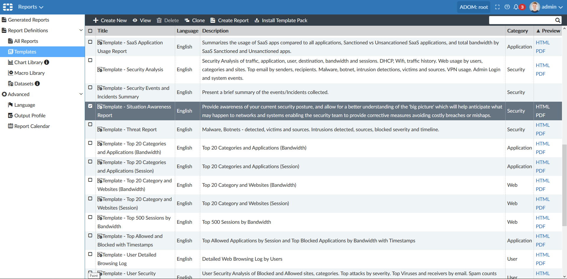 New Features | Fortianalyzer 6.2.0 | Fortinet Documentation Regarding Threat Assessment Report Template