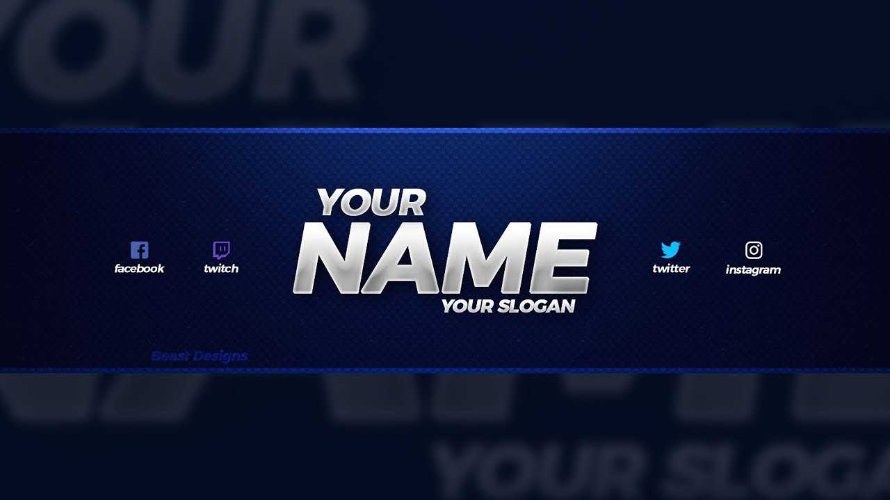 New Free 2018 Youtube Banner Template! – (Free Youtube Banner Template Psd) Intended For Youtube Banners Template