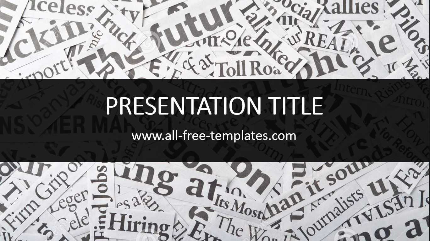 Newspaper Powerpoint Template Is Free Template That You Can With Regard To Newspaper Template For Powerpoint